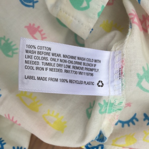 NWOT 7/8 Cat and Jack 100% Cotton button shirt - Picture 5 of 6